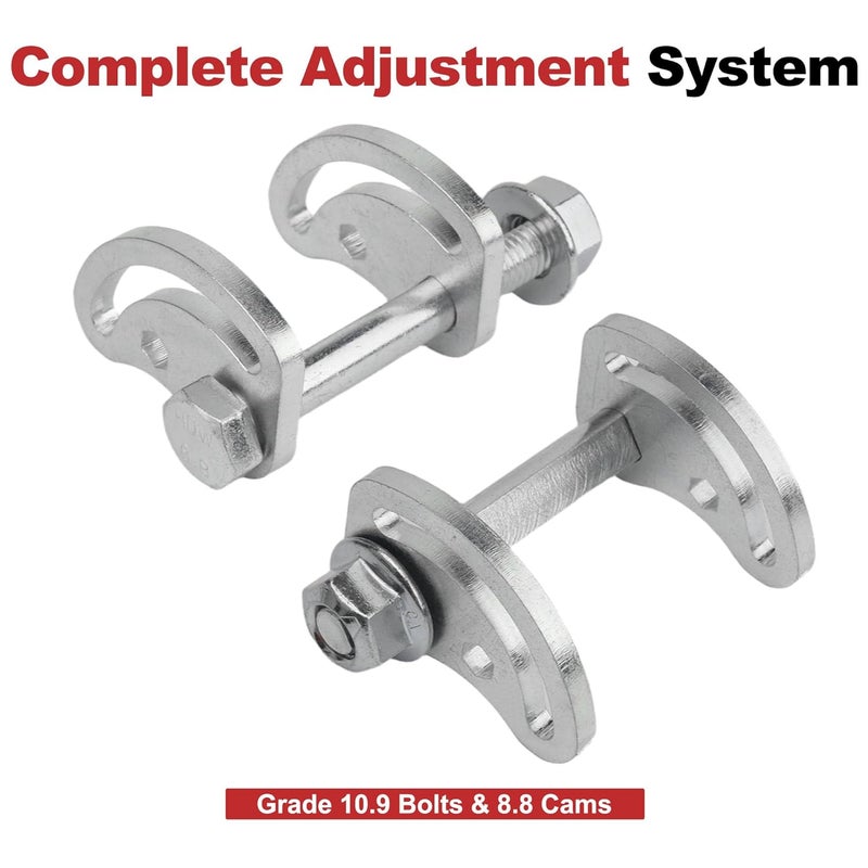 joytrace Camber Bolt Kit ±1.5° 2PCS Compatible With Chevy GMC1999-2023 Silverado Sierra 1500 2500 Escalade Colorado Avalanche Tahoe Yukon Camber Bolt Adjusting Kit Alignment Caster - Image 5